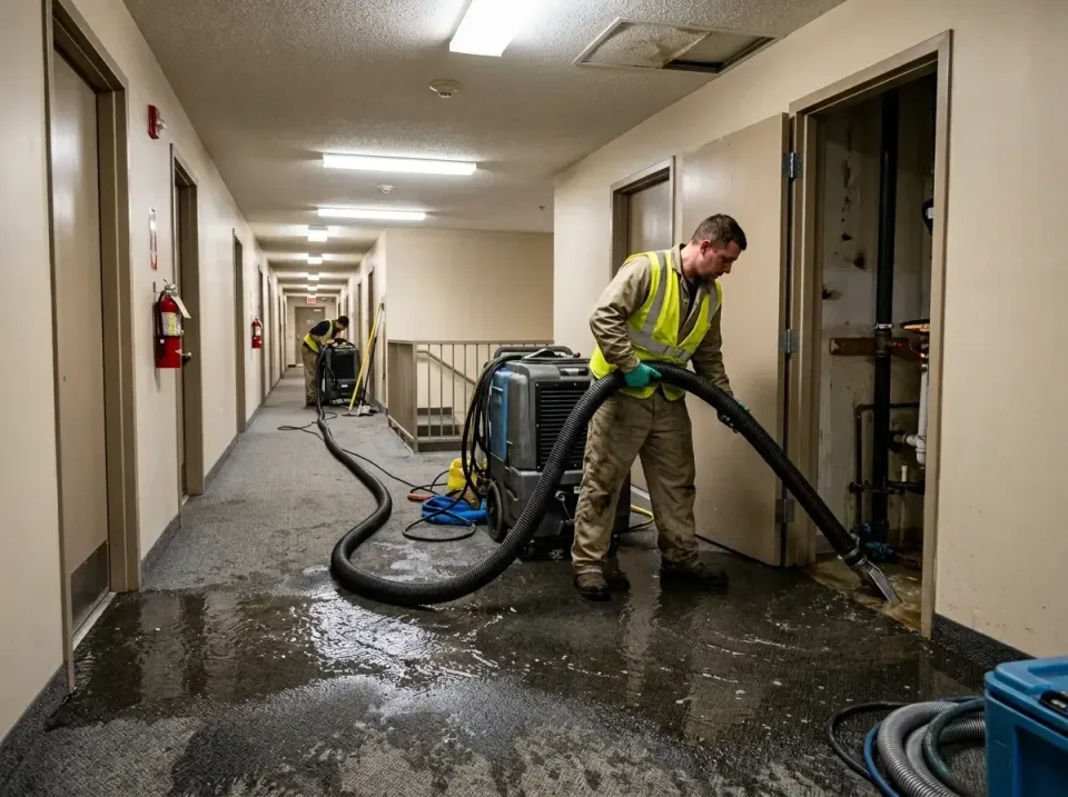 multi-unit-apartment-hallway-f-005 — frequently asked questions, Emergency Burst Pipe Water Extraction & Removal in Sunset B…